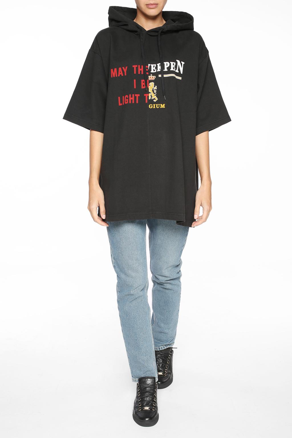 Black Hooded T-shirt VETEMENTS - Vitkac Canada